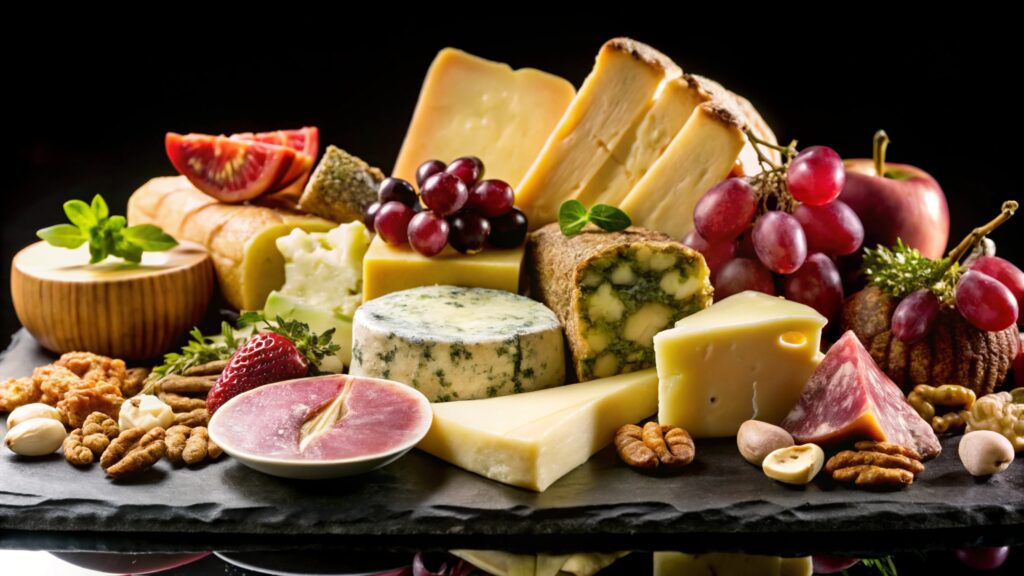 Plateau de fromages et charcuterie pour traiteur et evenements